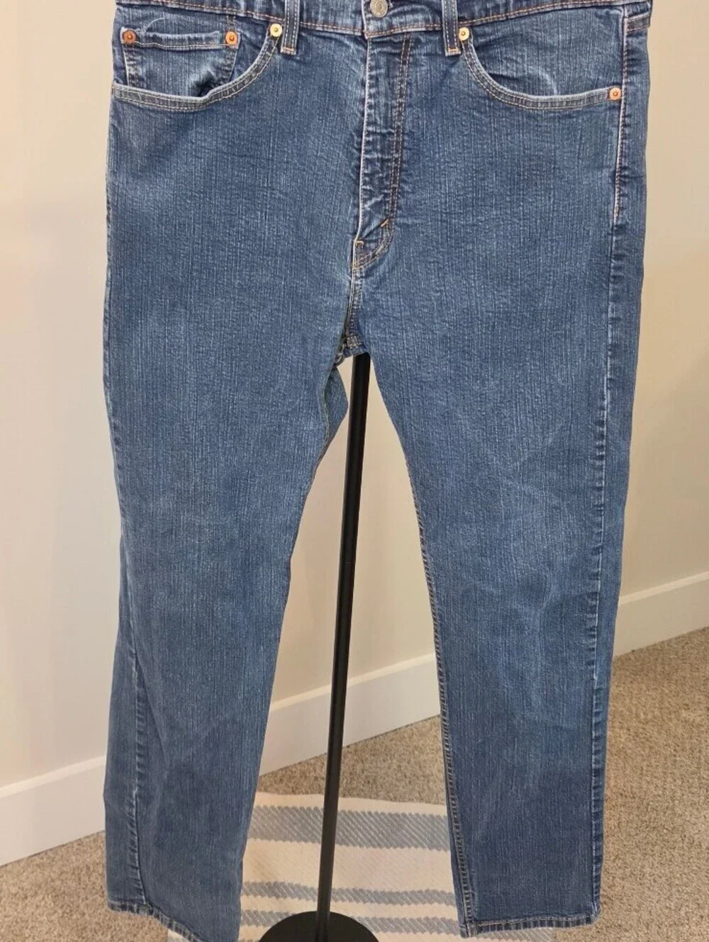Levi's 505 Men's Blue Denim Jeans, Waist 36, Length 34